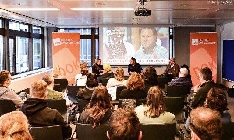 Meisterklasse mit Daniel Harrich, Überblicksbild (Foto: Elisa Reznicek/HDF)