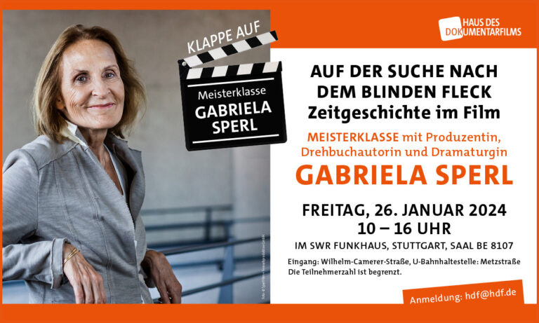 Visual Meisterklasse Gabriela Sperl © Sperl Film und Fernsehproduktion/Robert Pupeter